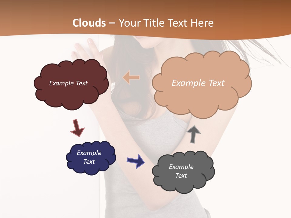 Space Message White PowerPoint Template