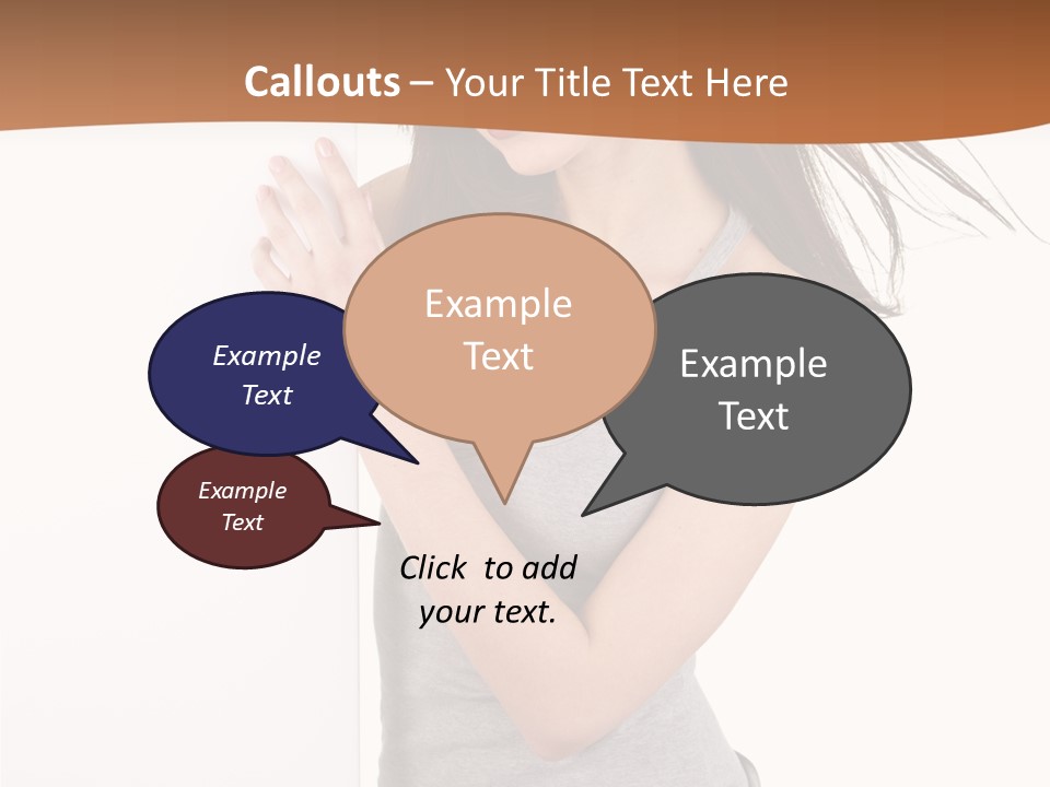 Space Message White PowerPoint Template