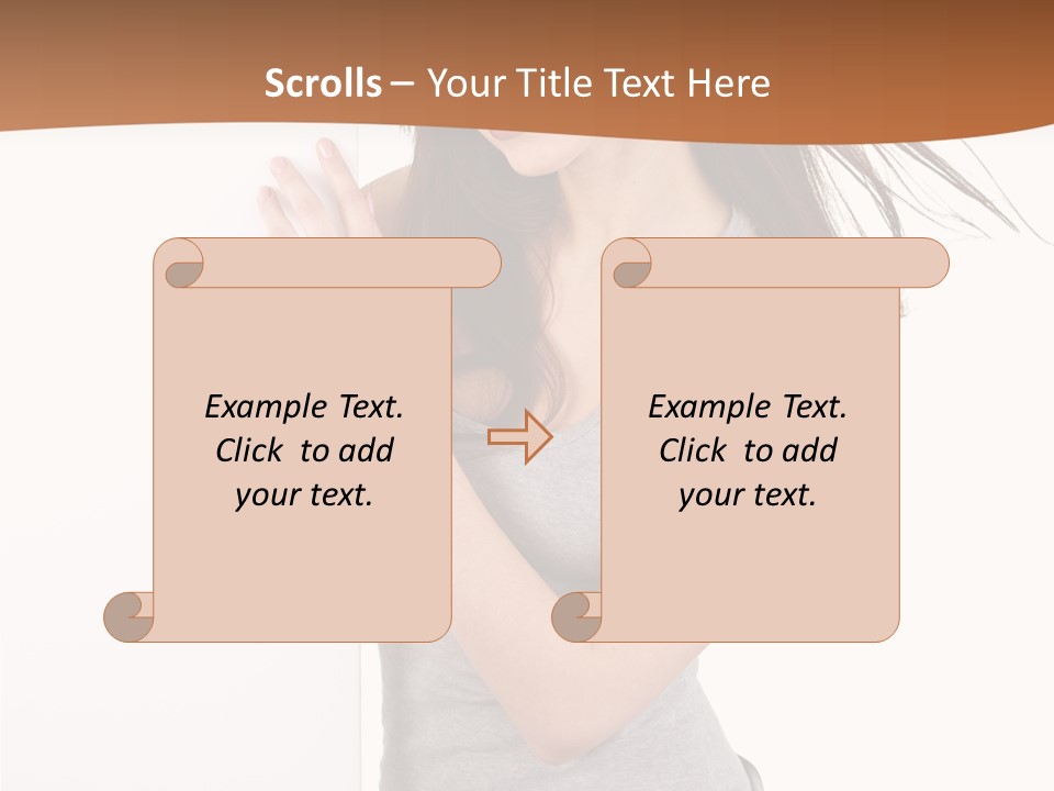 Space Message White PowerPoint Template