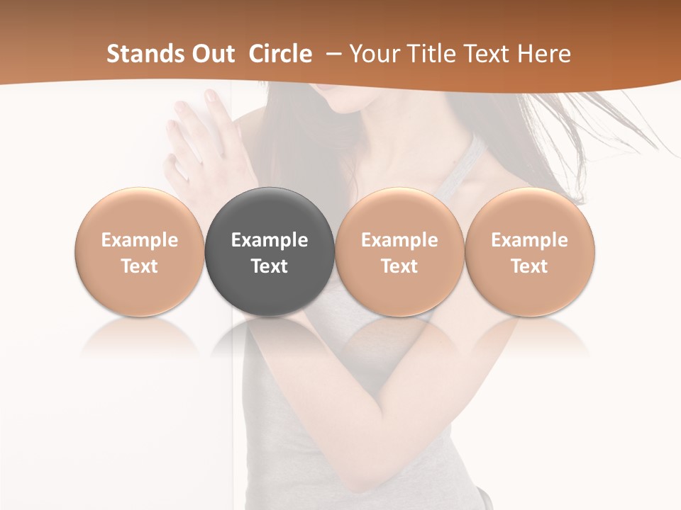 Space Message White PowerPoint Template