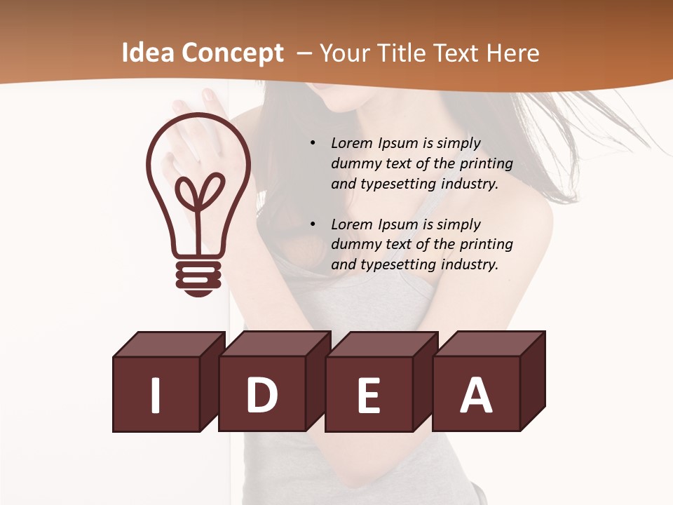 Space Message White PowerPoint Template