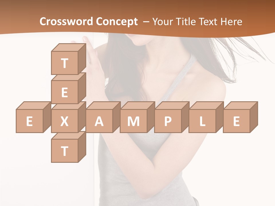 Space Message White PowerPoint Template