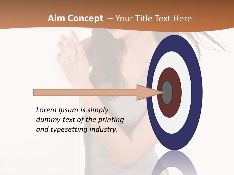 Space Message White PowerPoint Template