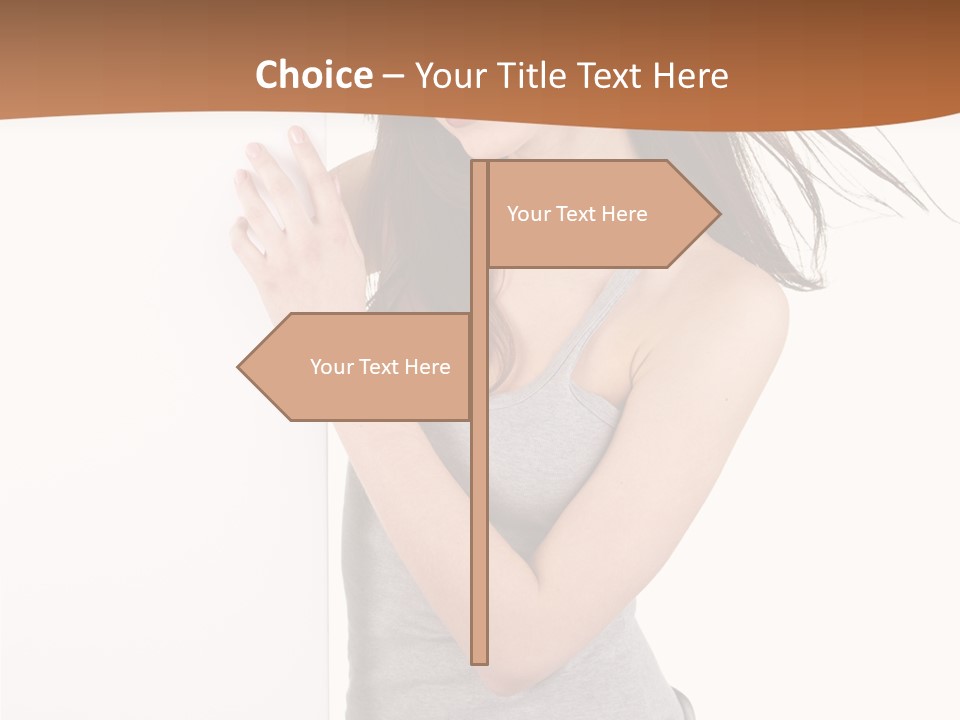 Space Message White PowerPoint Template
