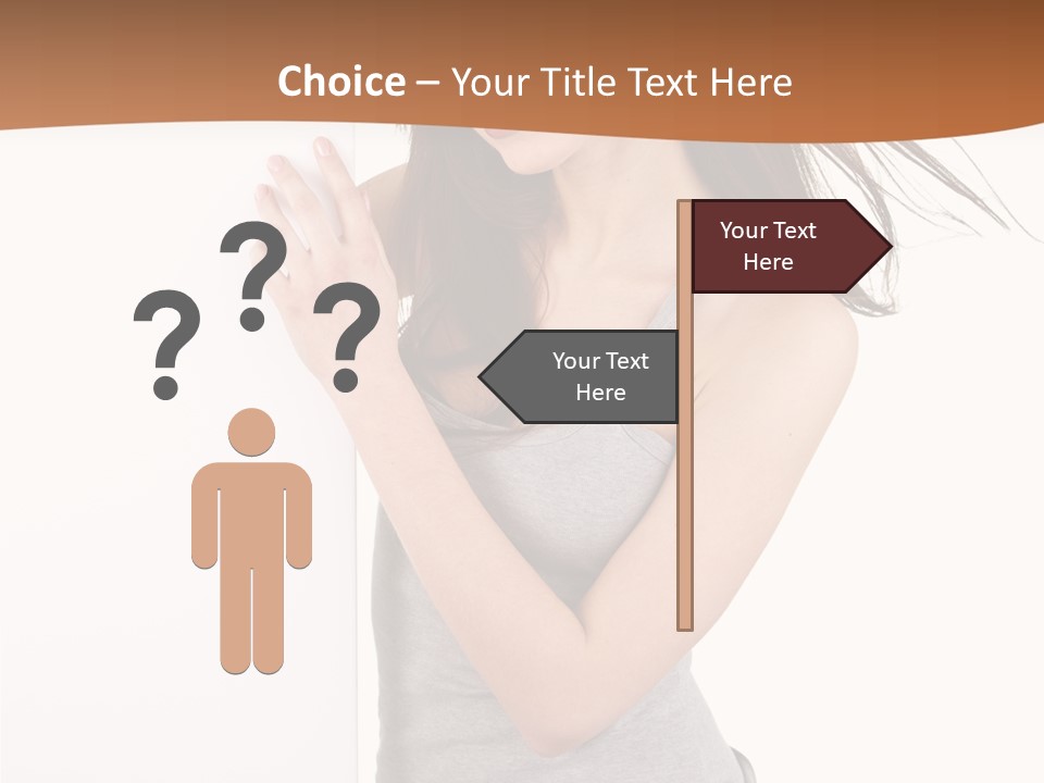 Space Message White PowerPoint Template