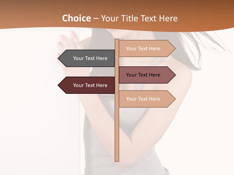 Space Message White PowerPoint Template
