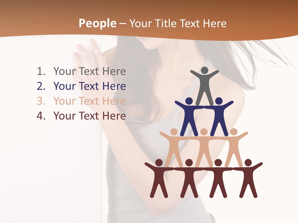 Space Message White PowerPoint Template