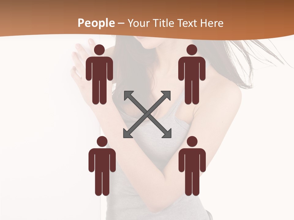 Space Message White PowerPoint Template