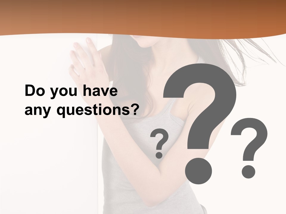 Space Message White PowerPoint Template