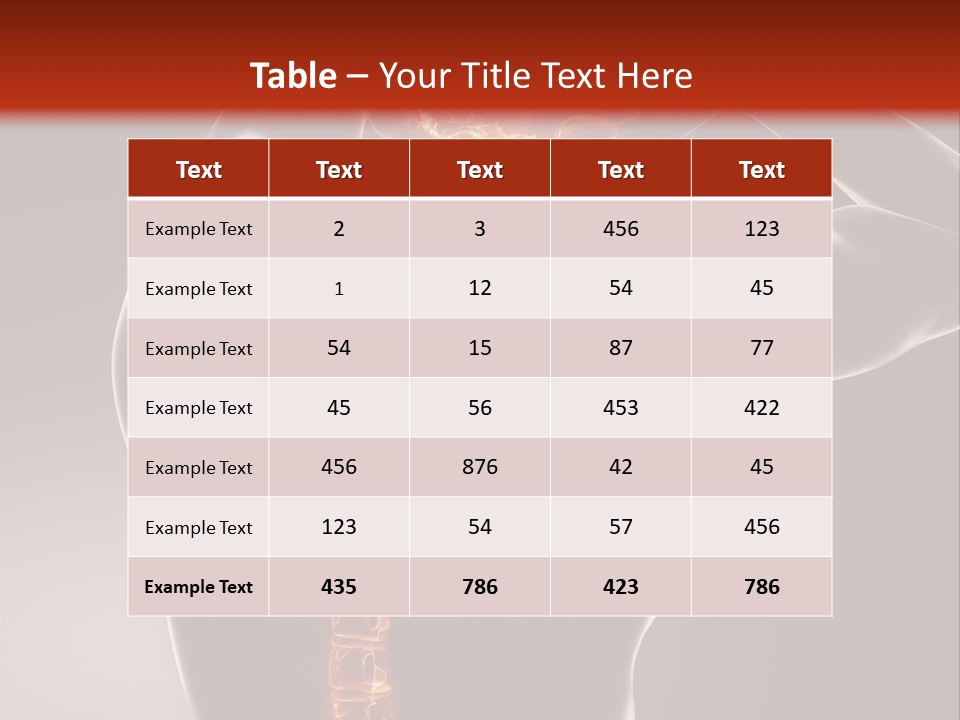 Trauma Ray Skeleton PowerPoint Template