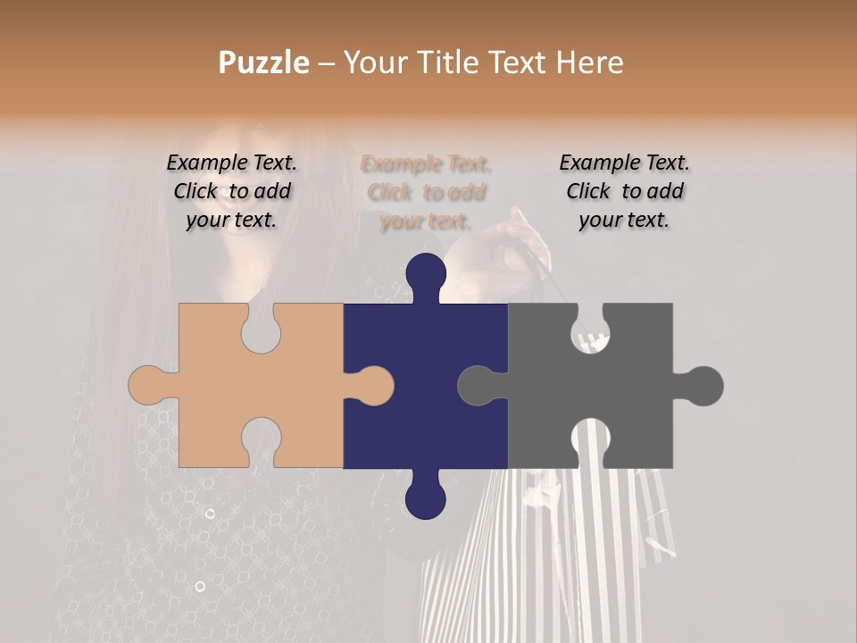 Happy Gesture Customer PowerPoint Template