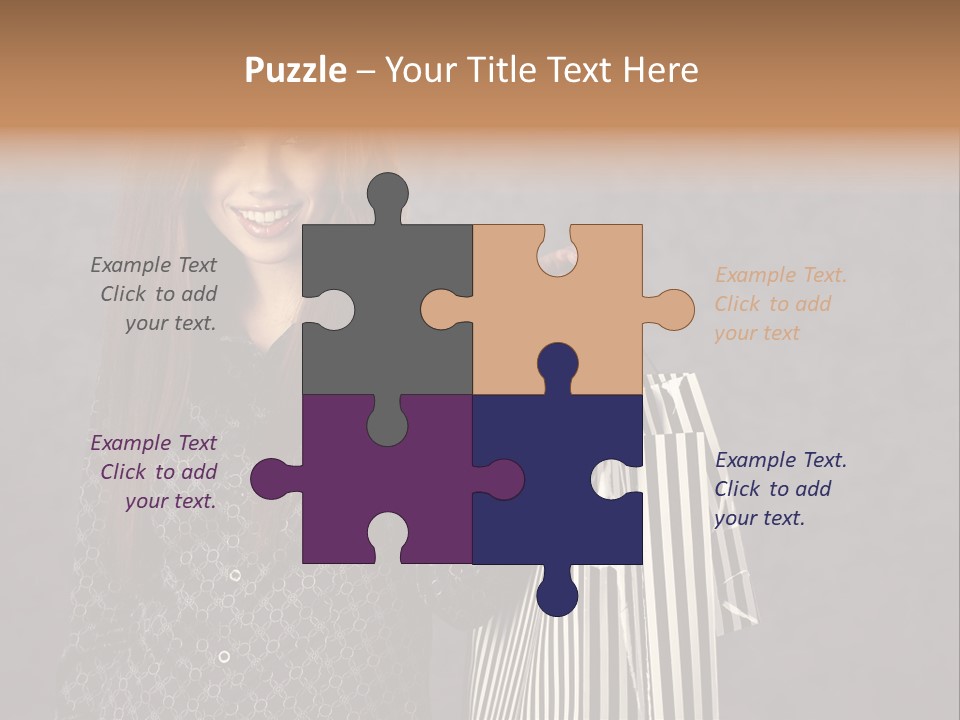 Happy Gesture Customer PowerPoint Template