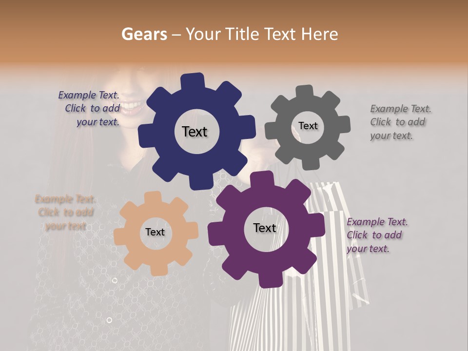 Happy Gesture Customer PowerPoint Template