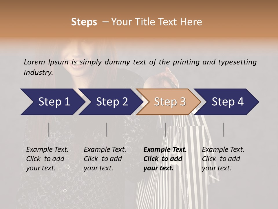 Happy Gesture Customer PowerPoint Template