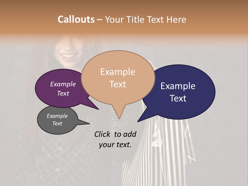 Happy Gesture Customer PowerPoint Template