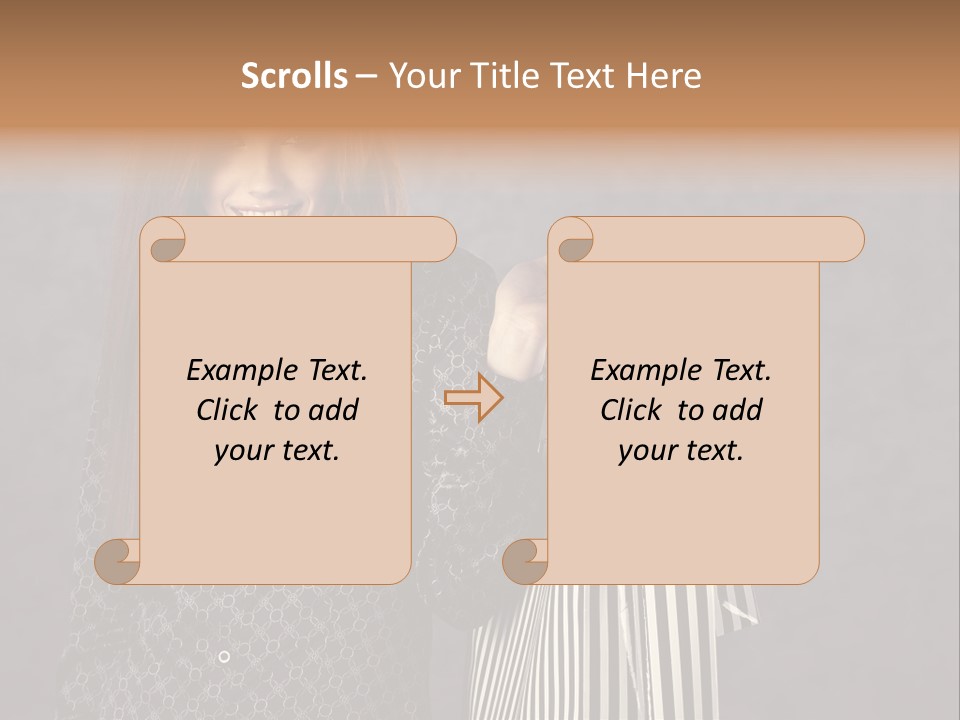 Happy Gesture Customer PowerPoint Template