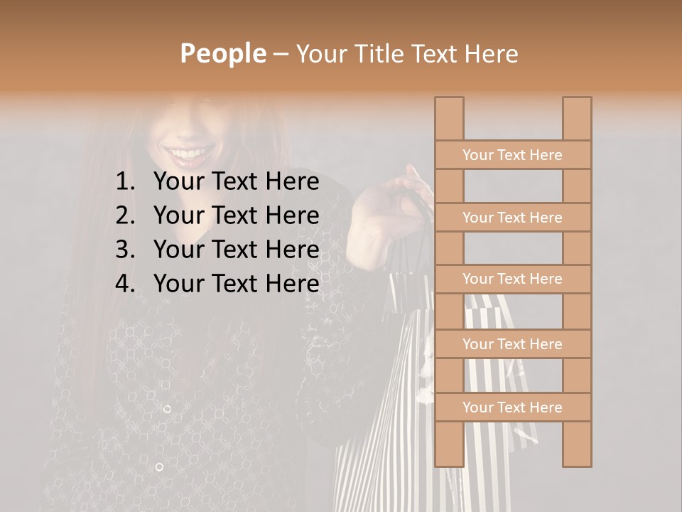 Happy Gesture Customer PowerPoint Template