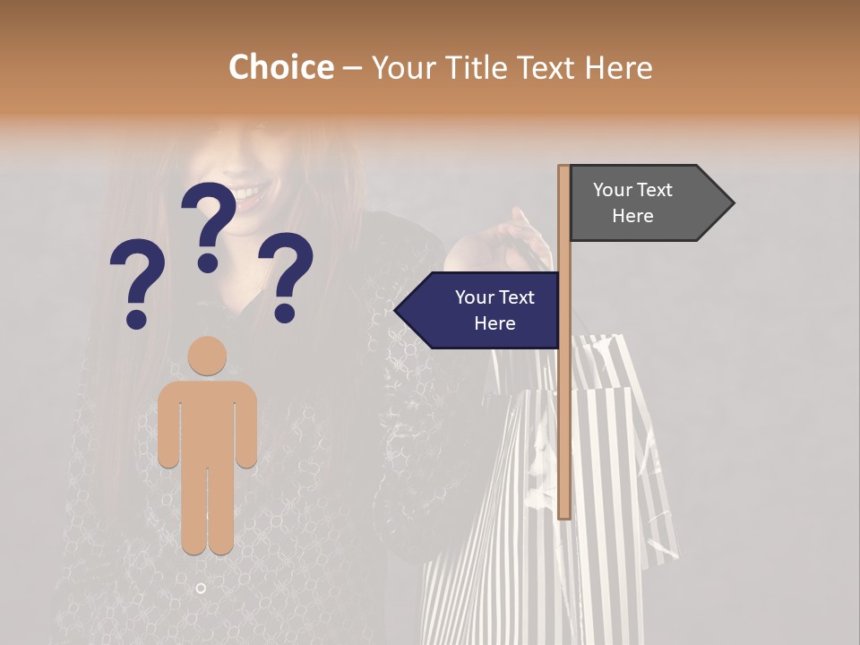 Happy Gesture Customer PowerPoint Template