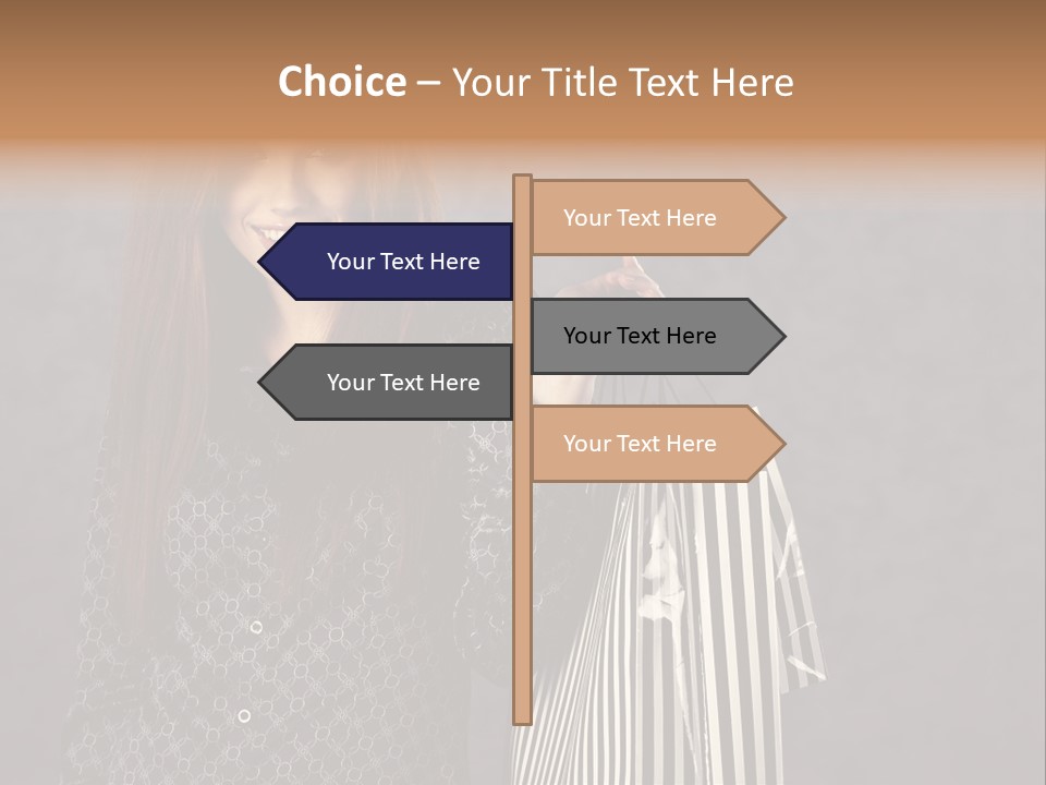Happy Gesture Customer PowerPoint Template