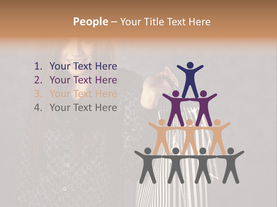 Happy Gesture Customer PowerPoint Template