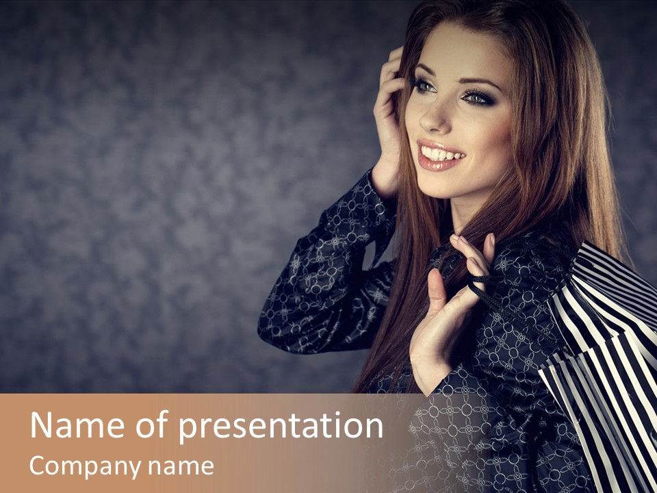 Customer Glamour Gesture PowerPoint Template