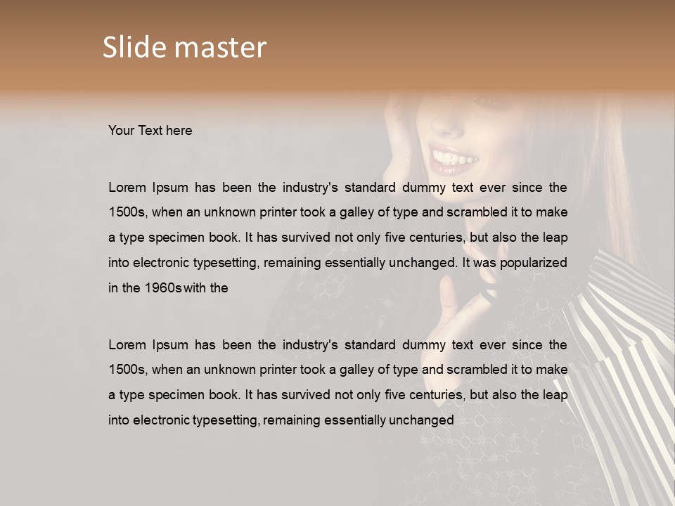 Customer Glamour Gesture PowerPoint Template