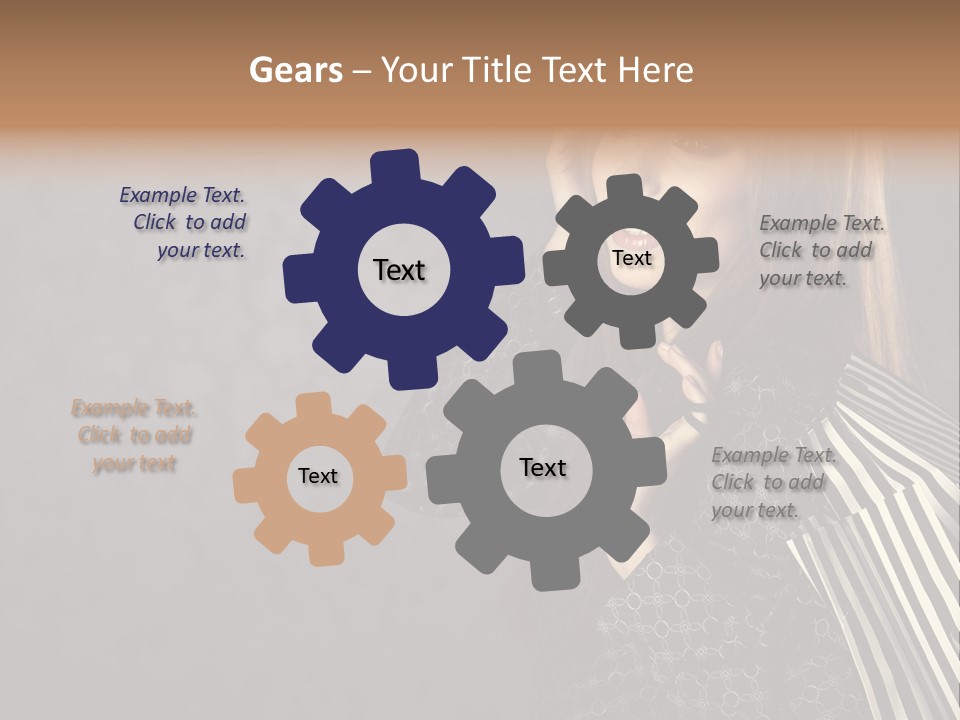 Customer Glamour Gesture PowerPoint Template