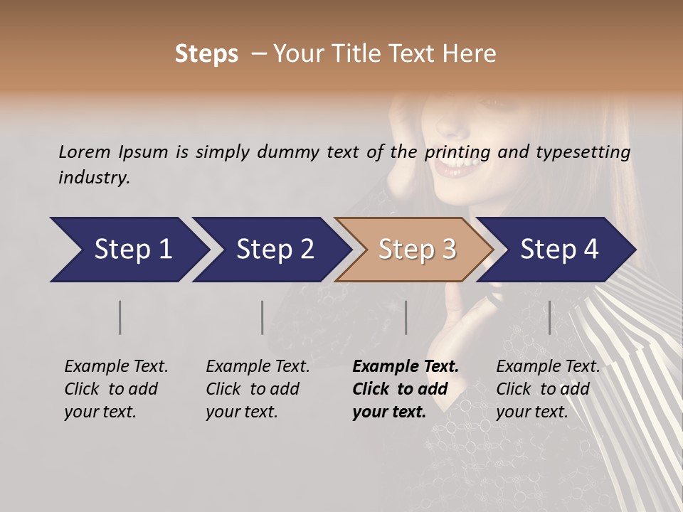 Customer Glamour Gesture PowerPoint Template