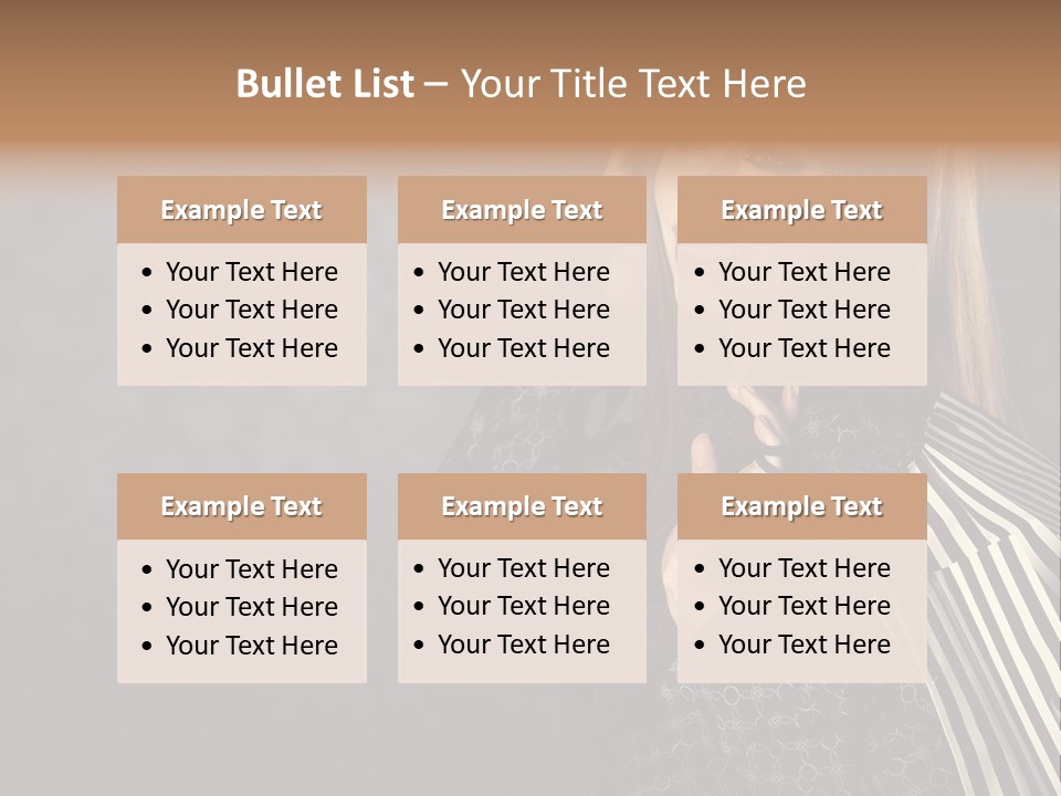 Customer Glamour Gesture PowerPoint Template