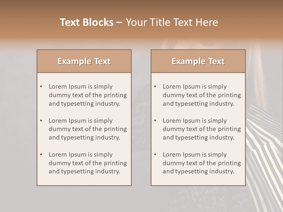 Customer Glamour Gesture PowerPoint Template