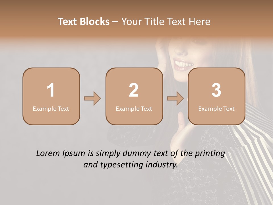 Customer Glamour Gesture PowerPoint Template