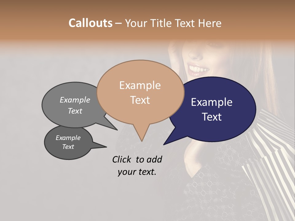Customer Glamour Gesture PowerPoint Template