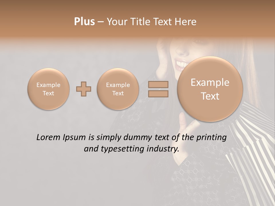 Customer Glamour Gesture PowerPoint Template