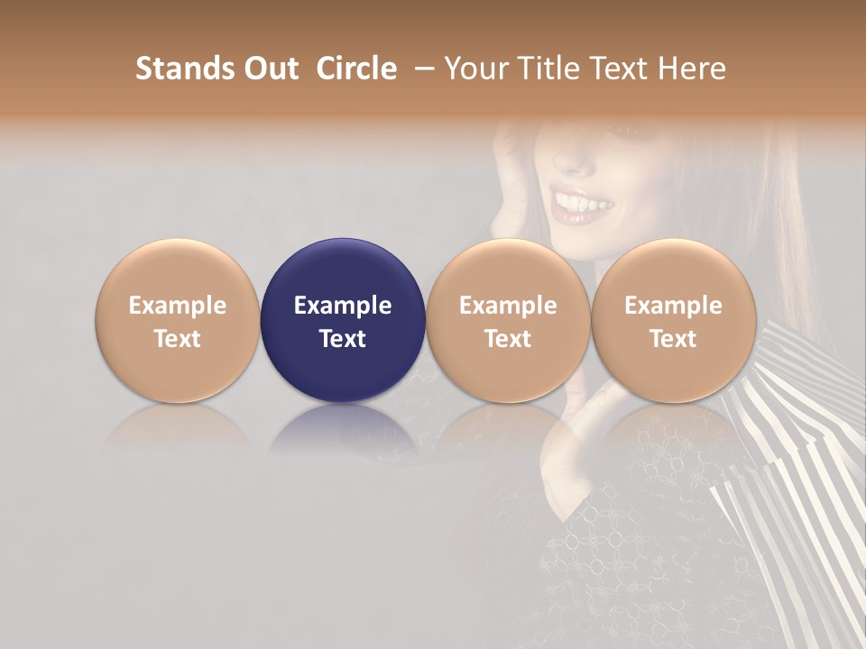 Customer Glamour Gesture PowerPoint Template