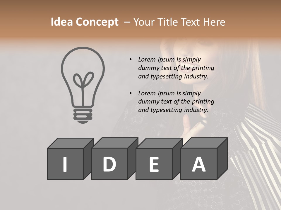 Customer Glamour Gesture PowerPoint Template