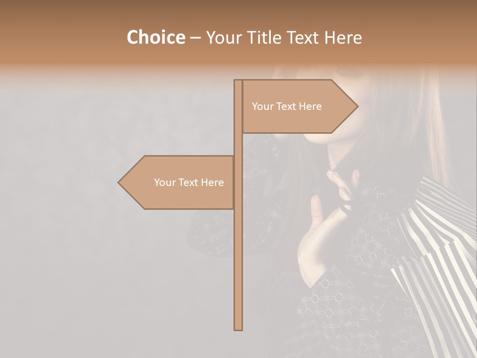 Customer Glamour Gesture PowerPoint Template