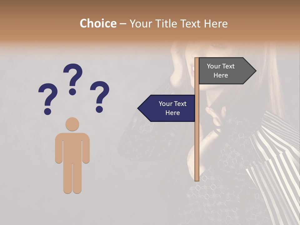 Customer Glamour Gesture PowerPoint Template