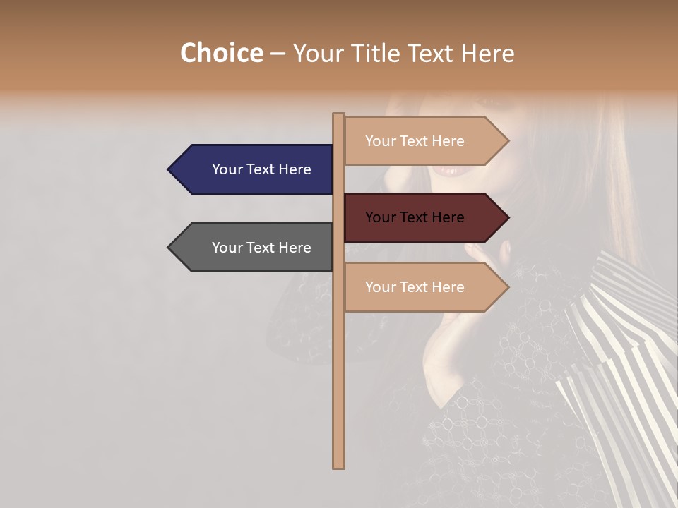 Customer Glamour Gesture PowerPoint Template