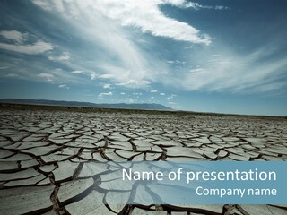 Wasteland Ground Climate PowerPoint Template