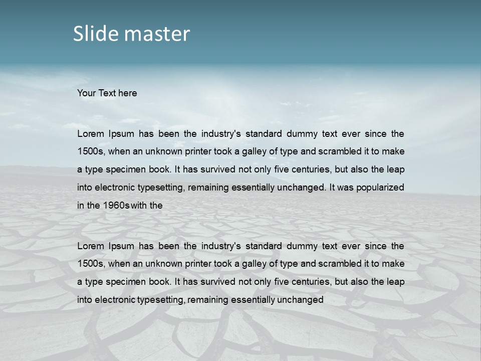Wasteland Ground Climate PowerPoint Template