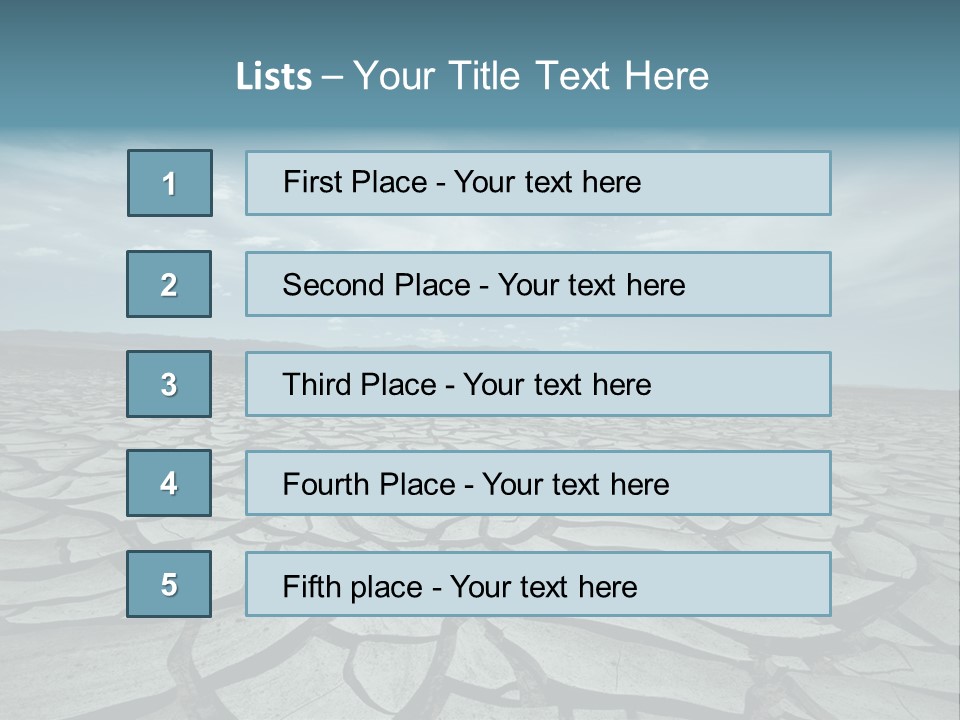 Wasteland Ground Climate PowerPoint Template