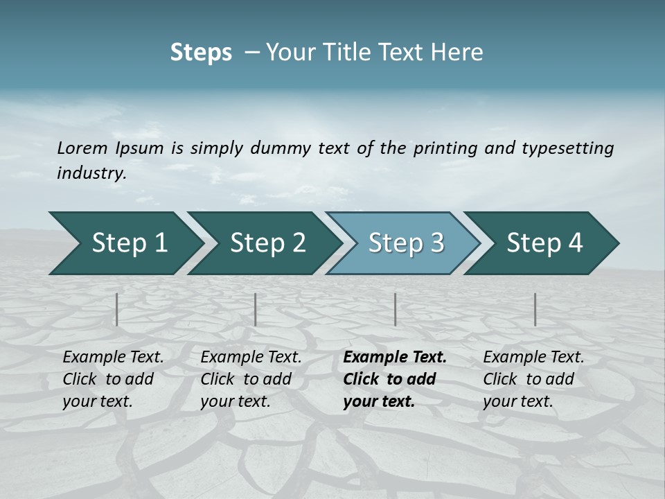 Wasteland Ground Climate PowerPoint Template