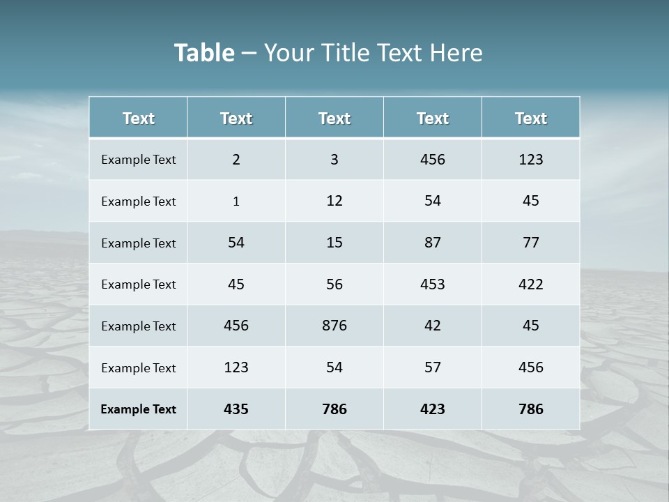 Wasteland Ground Climate PowerPoint Template
