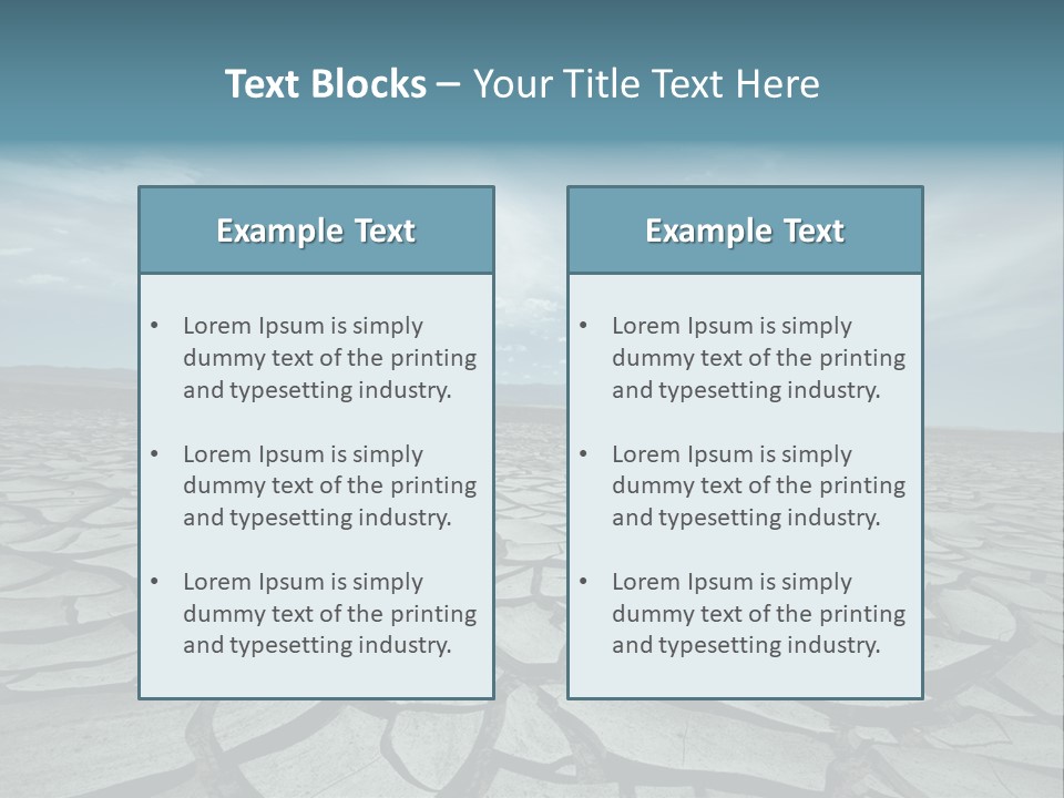 Wasteland Ground Climate PowerPoint Template