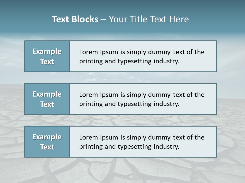 Wasteland Ground Climate PowerPoint Template