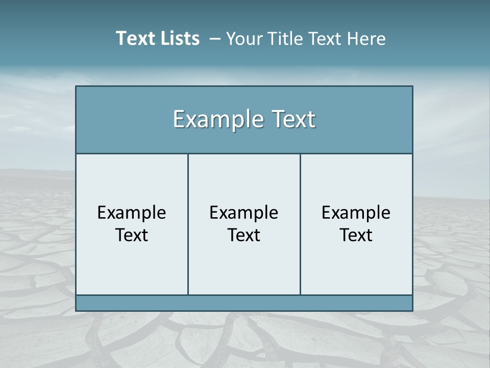 Wasteland Ground Climate PowerPoint Template