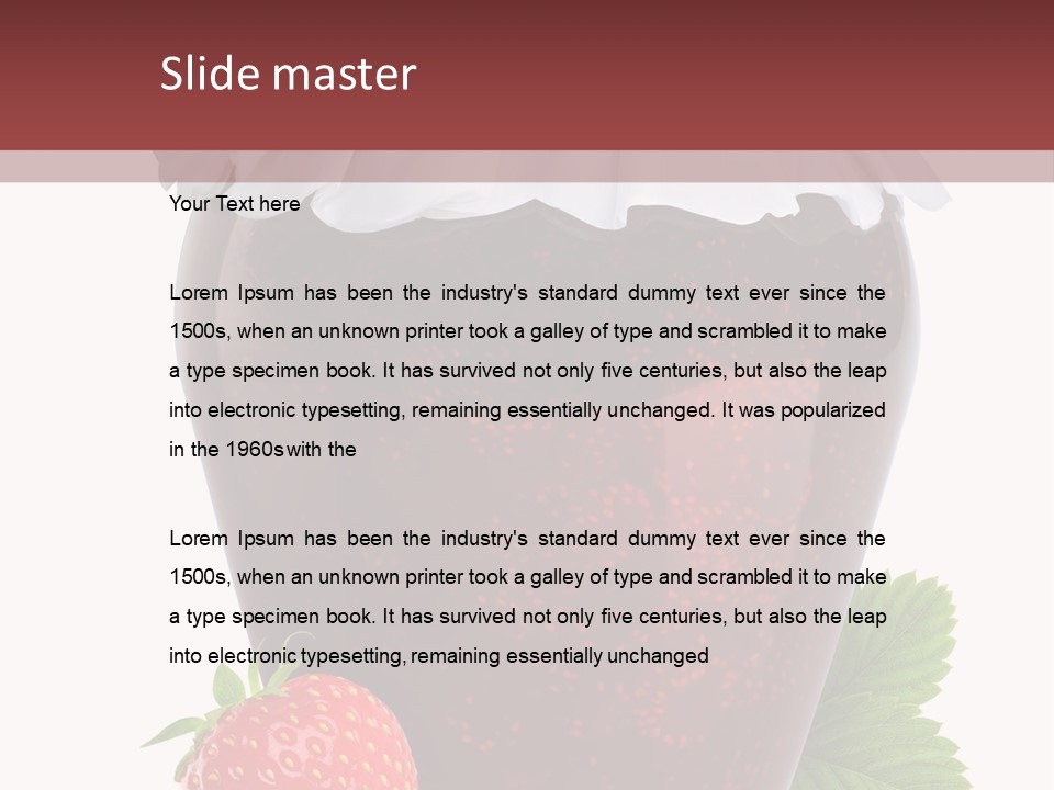 Juicy Organic Dessert PowerPoint Template
