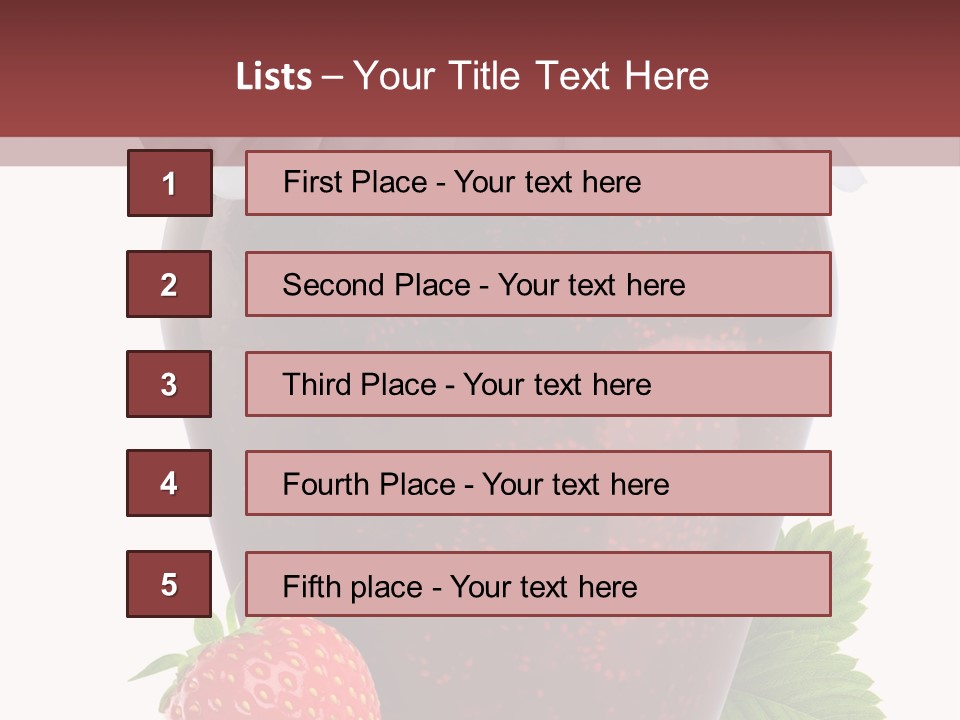 Juicy Organic Dessert PowerPoint Template