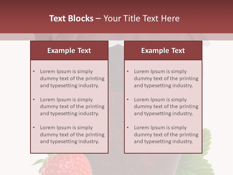 Juicy Organic Dessert PowerPoint Template