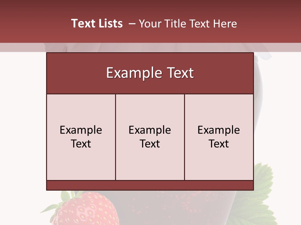 Juicy Organic Dessert PowerPoint Template